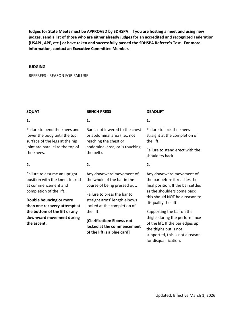 SDHSPA rulebook page 3; accessible text follows