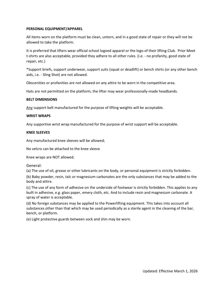 SDHSPA rulebook page 5; accessible text follows