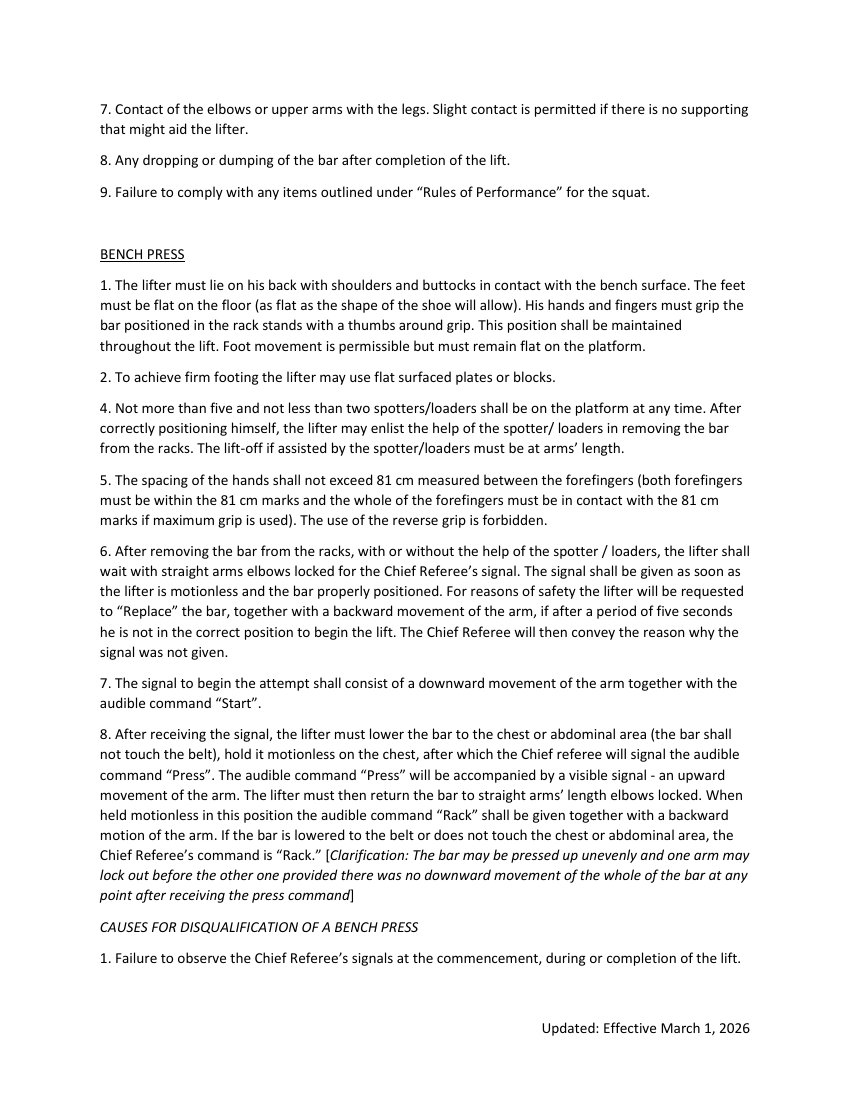 SDHSPA rulebook page 7; accessible text follows