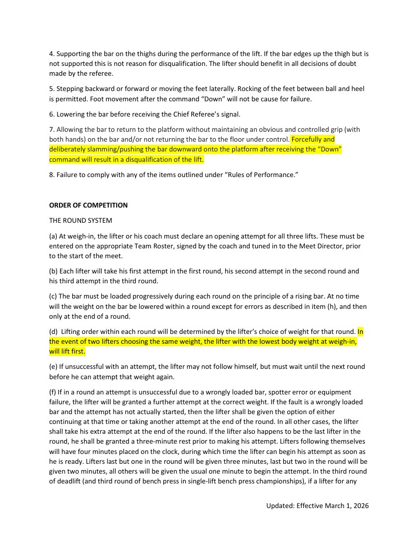 SDHSPA rulebook page 9; accessible text follows