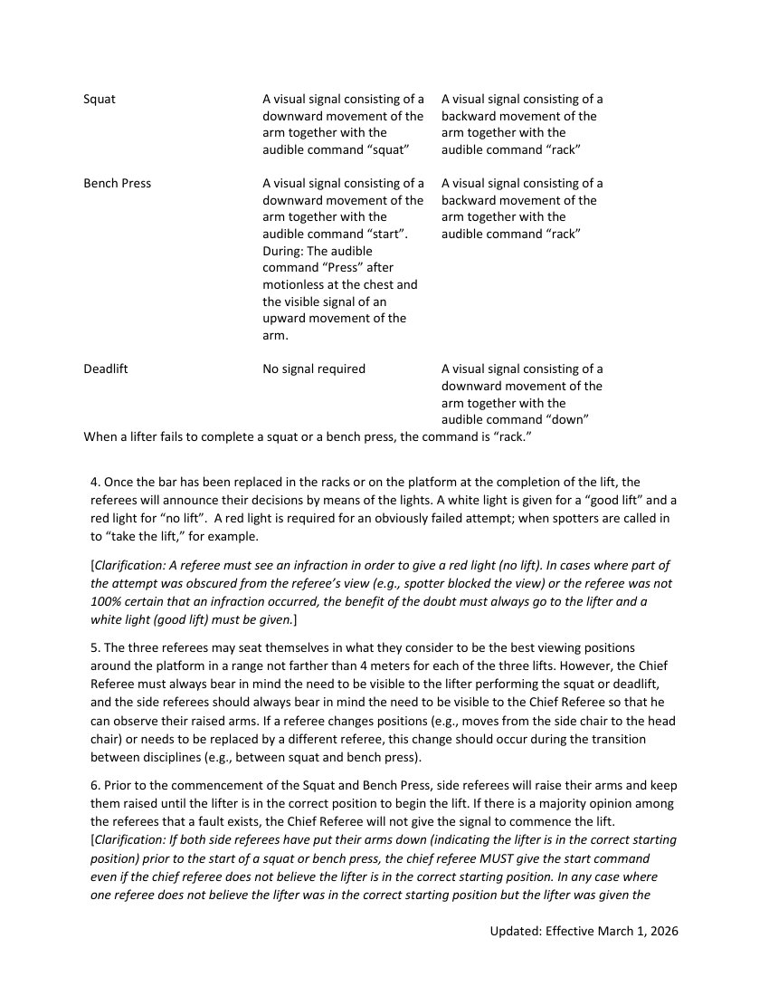 SDHSPA rulebook page 12; accessible text follows